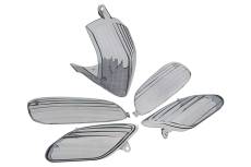 Set 4 cabochons cligno.avec feu arrire noir STR8 Aprilia