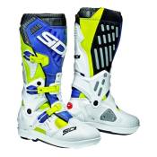 Bottes cross Sidi Atojo SRS jaune fluo/blanc/bleu-