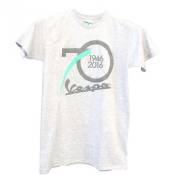 T-shirt Vespa 70th Birthday gris- M