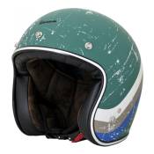 Casque jet Vespa Heritage vert (ECE 22.05)- XS
