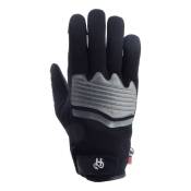 Gants cuir/textile Helstons Jazz noir/gris- T12