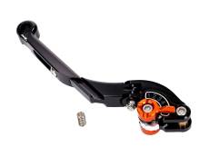Levier de frein / d'embrayage arrire Puig 2.0 rglable repliable extensible noir / orange