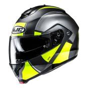 Casque modulable HJC C91N Jyn MC2HSF noir/gris/jaune fluo mat- M