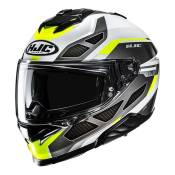 Casque intégral HJC i71 Zest MC3H gris/blanc/jaune fluo brillant- XS