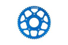 Couronne 53 dents - 420 Stage6 alu CNC Bleu Peugeot
