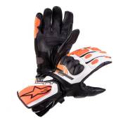 Gants cuir/textile Alpinestars SP-8 v3 noir/blanc/rouge fluo- M