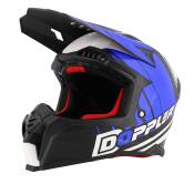 Casque cross Doppler Noir / Blanc / Bleu S