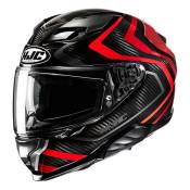 Casque intégral HJC F71 Carbon Nevio MC1 noir/gris/rouge brillant- S