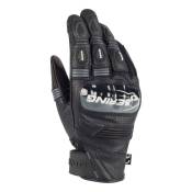 Gants cuir Bering Axel noir/blanc/gris- T10