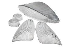 Set 4 cabochons cligno.avec feu arrire blanc MBK Nitro