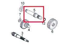 Arbre de transmission secondaire - pice origine Kymco