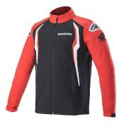 Veste zippée Alpinestars/Honda Softshell rouge/noir- S