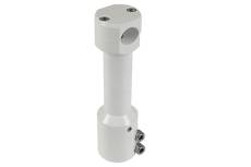 Potence de guidon droite STR8 MBK Nitro blanc