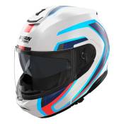 Casque modulable Nolan N100-6 Radiante 358 blanc/bleu/rouge metal- 3XL