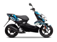 Kit dco MBK Nitro avant 2013 Stage6 bleu / noir