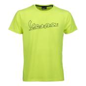 Tee-shirt Vespa Fluo Logo jaune- XS