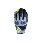 Gants textile/cuir Five TFX3 Airflow gris/jaune fluo-