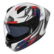 Casque intégral Nolan N60-6 Sport Corsa 355 blanc/bleu/rouge métal-