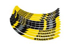 Liseret de jante Scooter 12" Stage6 Jaune