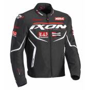 Blouson textile Ixon Matrix Evo noir/blanc/rouge- S