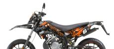 Kit dco Derbi X-Treme 2011 - 2017 Stage6 orange / noir