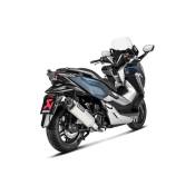 Silencieux Akrapovic inox embout carbone Honda Forza