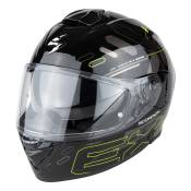 Casque intégral Scorpion Exo-530 Air Fond noir/jaune néon- XS
