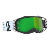 Masque Scott Prospect noir/blanc – écran Works chrome vert