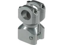 Potence Doppler droite courte gris / alu Piaggio / Gilera