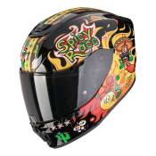 Casque intégral enfant Scorpion Exo-JNR Air Yucatan noir/jaune/rouge-