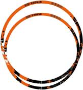 Liseret de jante Scooter 12" Stage6 orange / noir