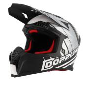 Casque cross Doppler Noir / Blanc / Gris M