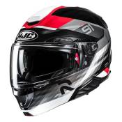 Casque modulable HJC RPHA 91 Madal MC1 noir/gris/rouge brillant- XS