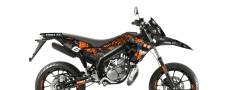 Kit dco Derbi X-Treme 2018 - 2020 orange / noir