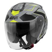 Casque jet Givi X.25 Trace gris/noir/jaune mat- S