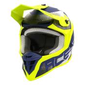 Casque cross Acerbis Linear jaune/blue/gris graphite mat- XS