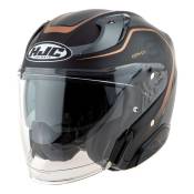 Casque jet HJC RPHA 31 Kouv MC9SF noir/gris/bronze mat- M