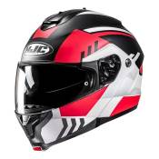 Casque modulable HJC C91N Kaon MC1SF noir/rouge/blanc mat- L