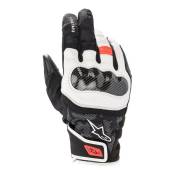Gants cuir/textile Alpinestars SMX Z Drystar noir/blanc/rouge- XL
