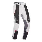 Pantalon textile Bering Bakundu gris/noir/rouge- XL