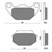 Plaquettes de Frein Newfren - FD0269BA - 50 Agility