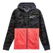 Sweat à capuche Alpinestars Block camo gris/rouge- L