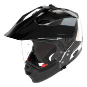 Casque Trail/Adventure Nolan N70-2 X Turbine 349 blanc/noir/gris méta