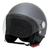 Casque jet Vespa Visor 3.0 gris titan Piaggio- XL