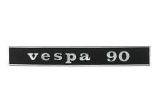 Logo Vespa 90 Noir/Chrom