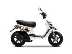 Kit dco MBK Booster aprs 2004 Stage6 orange / blanc