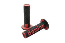 Poignes Off Road Domino A360 Noir / Rouge