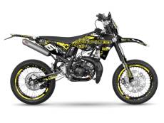 Kit dco Stage6 jaune - noir Sherco SM 50