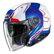 Casque jet HJC RPHA 31 Dereen MC21 bleu/blanc/rouge brillant- S