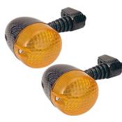 Clignotants Derbi Senda et Beta RR Carbone / Orange